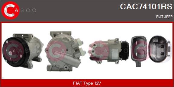 Casco CAC74101RS - Kompresors, Gaisa kond. sistēma autodraugiem.lv