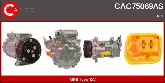 Casco CAC75069AS - Kompresors, Gaisa kond. sistēma autodraugiem.lv