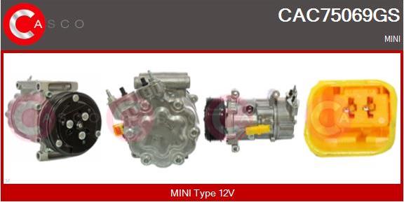 Casco CAC75069GS - Kompresors, Gaisa kond. sistēma autodraugiem.lv