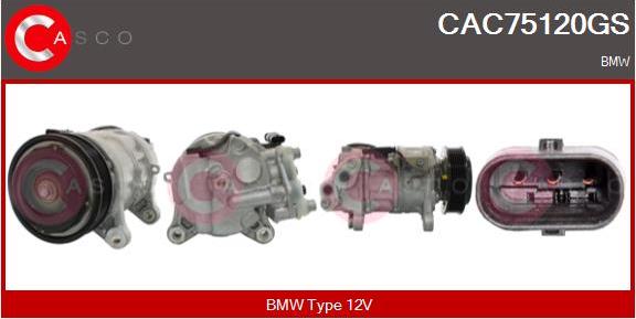 Casco CAC75120GS - Kompresors, Gaisa kond. sistēma autodraugiem.lv