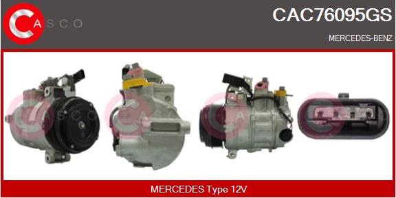 Casco CAC76095GS - Kompresors, Gaisa kond. sistēma autodraugiem.lv