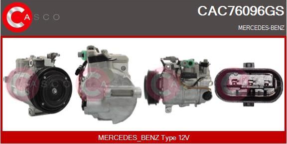 Casco CAC76096GS - Kompresors, Gaisa kond. sistēma autodraugiem.lv