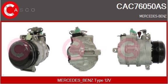 Casco CAC76050AS - Kompresors, Gaisa kond. sistēma autodraugiem.lv