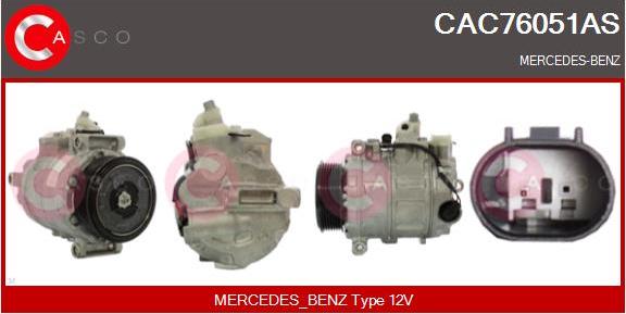 Casco CAC76051AS - Kompresors, Gaisa kond. sistēma autodraugiem.lv