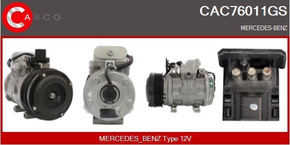 Casco CAC76011GS - Kompresors, Gaisa kond. sistēma autodraugiem.lv