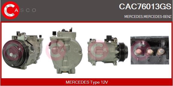 Casco CAC76013GS - Kompresors, Gaisa kond. sistēma autodraugiem.lv