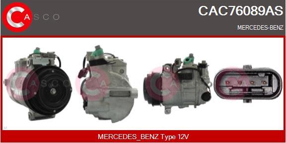 Casco CAC76089AS - Kompresors, Gaisa kond. sistēma autodraugiem.lv