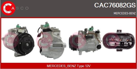 Casco CAC76082GS - Kompresors, Gaisa kond. sistēma autodraugiem.lv