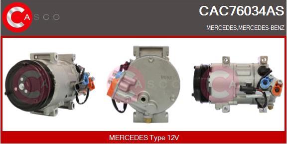 Casco CAC76034AS - Kompresors, Gaisa kond. sistēma autodraugiem.lv