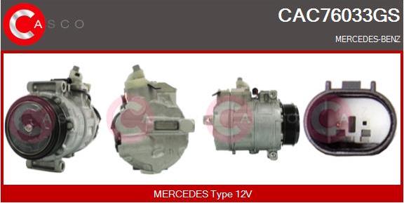 Casco CAC76033GS - Kompresors, Gaisa kond. sistēma autodraugiem.lv