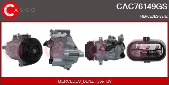 Casco CAC76149GS - Kompresors, Gaisa kond. sistēma autodraugiem.lv