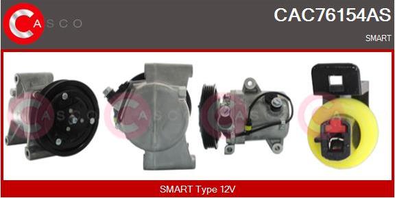 Casco CAC76154AS - Kompresors, Gaisa kond. sistēma autodraugiem.lv