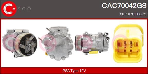 Casco CAC70042GS - Kompresors, Gaisa kond. sistēma autodraugiem.lv