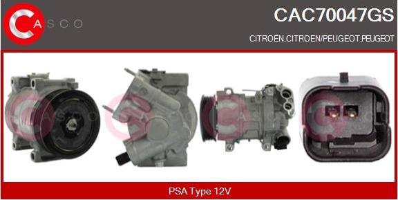 Casco CAC70047GS - Kompresors, Gaisa kond. sistēma autodraugiem.lv
