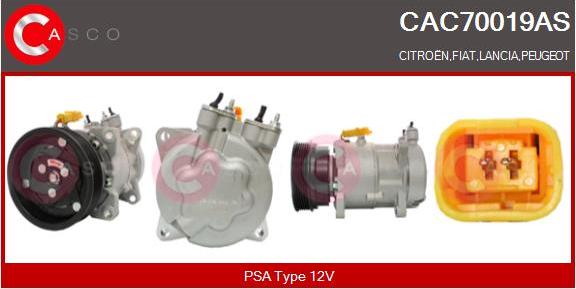 Casco CAC70019AS - Kompresors, Gaisa kond. sistēma autodraugiem.lv