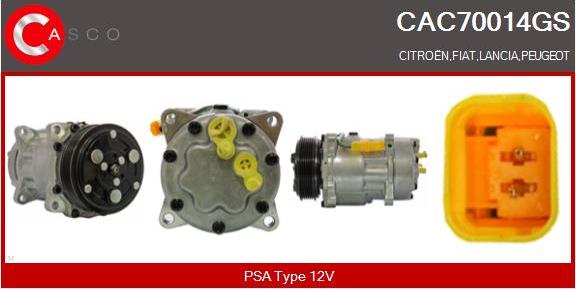 Casco CAC70014GS - Kompresors, Gaisa kond. sistēma autodraugiem.lv