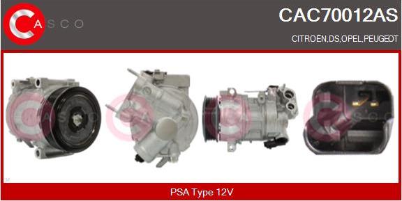 Casco CAC70012AS - Kompresors, Gaisa kond. sistēma autodraugiem.lv