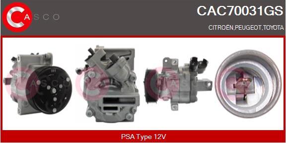 Casco CAC70031GS - Kompresors, Gaisa kond. sistēma autodraugiem.lv