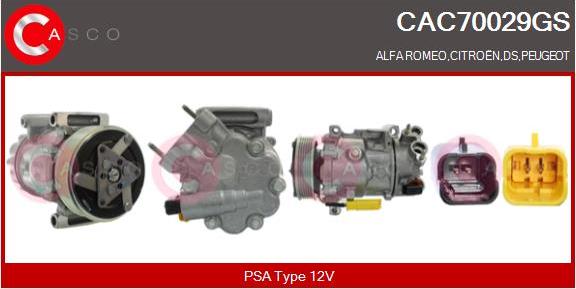 Casco CAC70029GS - Kompresors, Gaisa kond. sistēma autodraugiem.lv