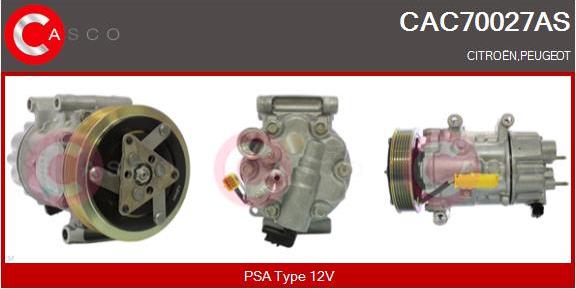 Casco CAC70027AS - Kompresors, Gaisa kond. sistēma autodraugiem.lv