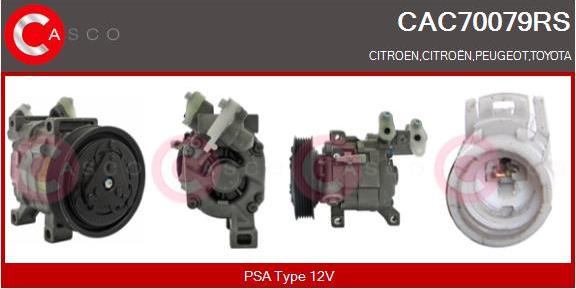 Casco CAC70079RS - Kompresors, Gaisa kond. sistēma autodraugiem.lv