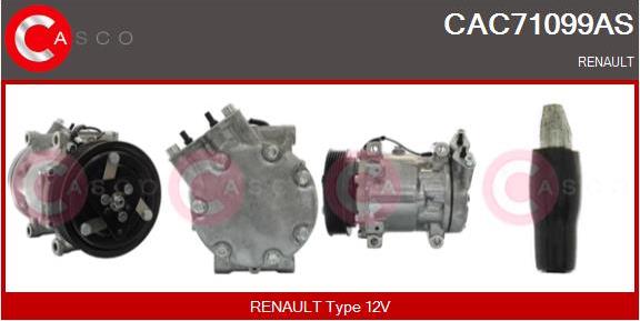 Casco CAC71099AS - Kompresors, Gaisa kond. sistēma autodraugiem.lv