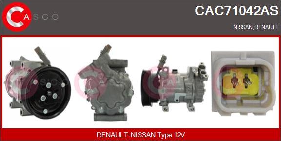 Casco CAC71042AS - Kompresors, Gaisa kond. sistēma autodraugiem.lv