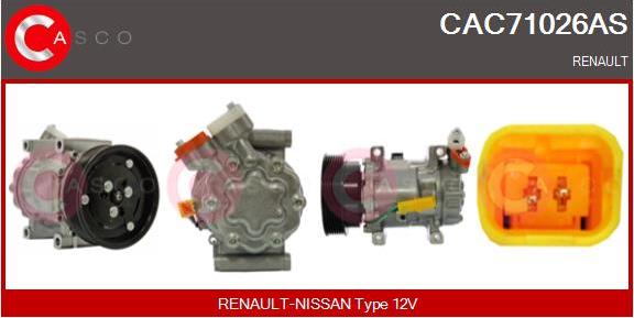 Casco CAC71026AS - Kompresors, Gaisa kond. sistēma autodraugiem.lv