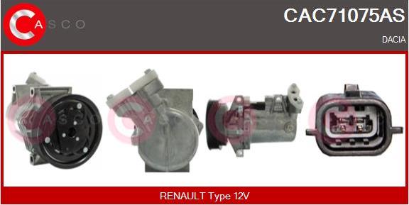Casco CAC71075AS - Kompresors, Gaisa kond. sistēma autodraugiem.lv