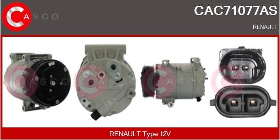 Casco CAC71077AS - Kompresors, Gaisa kond. sistēma autodraugiem.lv