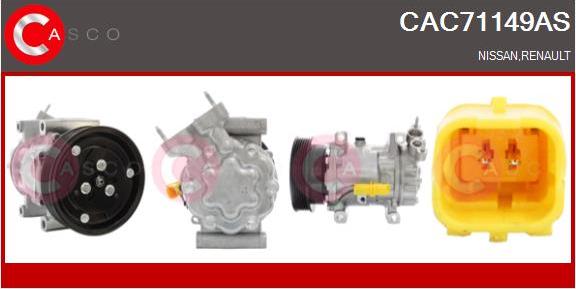 Casco CAC71149AS - Kompresors, Gaisa kond. sistēma autodraugiem.lv