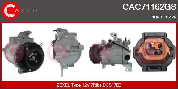 Casco CAC71162GS - Kompresors, Gaisa kond. sistēma autodraugiem.lv