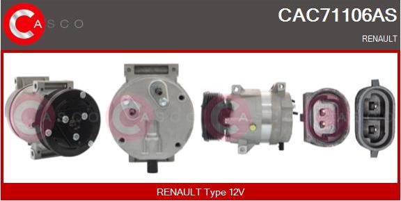 Casco CAC71106AS - Kompresors, Gaisa kond. sistēma autodraugiem.lv