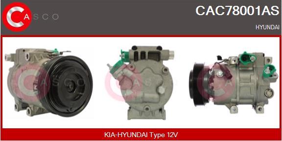 Casco CAC78001AS - Kompresors, Gaisa kond. sistēma autodraugiem.lv