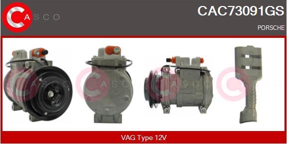 Casco CAC73091GS - Kompresors, Gaisa kond. sistēma autodraugiem.lv