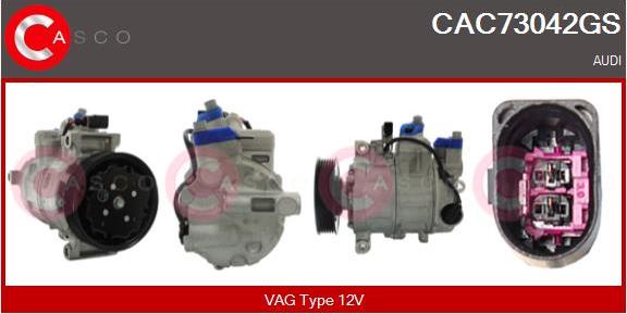 Casco CAC73042GS - Kompresors, Gaisa kond. sistēma autodraugiem.lv