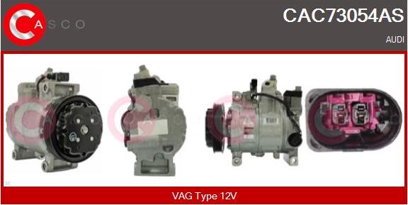 Casco CAC73054AS - Kompresors, Gaisa kond. sistēma autodraugiem.lv