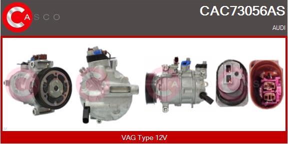 Casco CAC73056AS - Kompresors, Gaisa kond. sistēma autodraugiem.lv