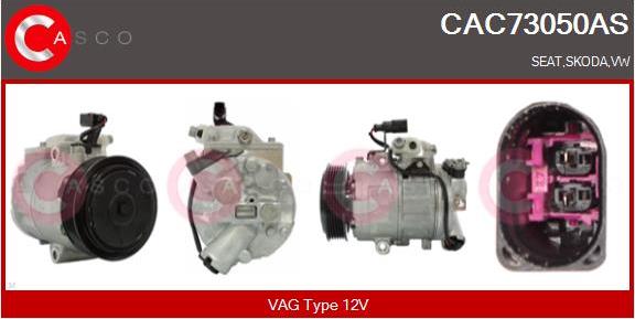 Casco CAC73050AS - Kompresors, Gaisa kond. sistēma autodraugiem.lv