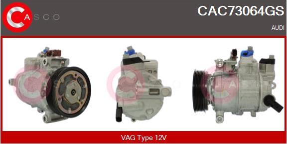 Casco CAC73064GS - Kompresors, Gaisa kond. sistēma autodraugiem.lv