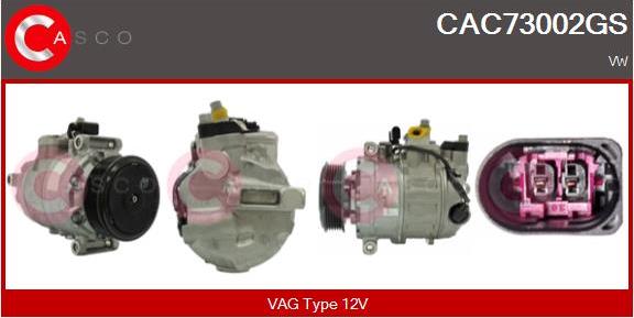 Casco CAC73002GS - Kompresors, Gaisa kond. sistēma autodraugiem.lv