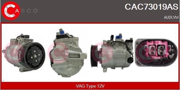 Casco CAC73019AS - Kompresors, Gaisa kond. sistēma autodraugiem.lv