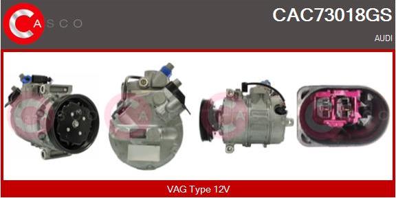 Casco CAC73018GS - Kompresors, Gaisa kond. sistēma autodraugiem.lv