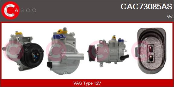 Casco CAC73085AS - Kompresors, Gaisa kond. sistēma autodraugiem.lv