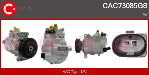 Casco CAC73085GS - Kompresors, Gaisa kond. sistēma autodraugiem.lv