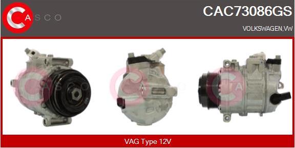 Casco CAC73086GS - Kompresors, Gaisa kond. sistēma autodraugiem.lv