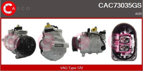 Casco CAC73035GS - Kompresors, Gaisa kond. sistēma autodraugiem.lv
