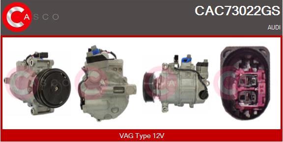 Casco CAC73022GS - Kompresors, Gaisa kond. sistēma autodraugiem.lv
