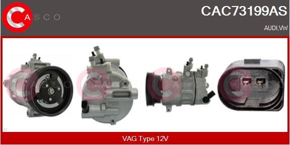 Casco CAC73199AS - Kompresors, Gaisa kond. sistēma autodraugiem.lv