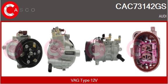 Casco CAC73142GS - Kompresors, Gaisa kond. sistēma autodraugiem.lv